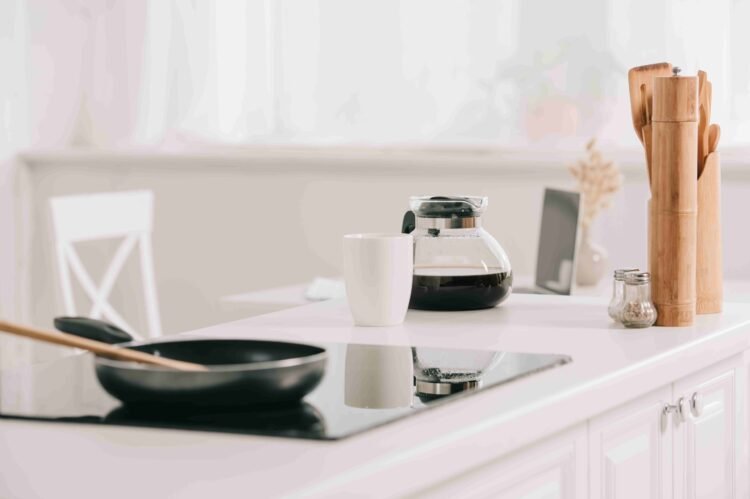 Functional Kitchen Table with Stylish Cooktop
